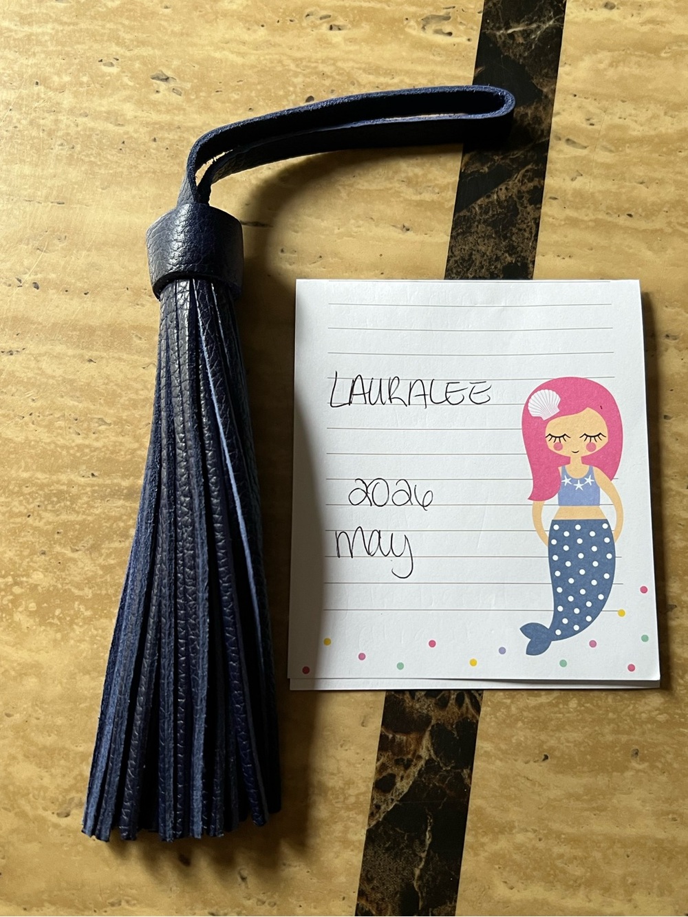 Portland Leather leather Jumbo Tassel in Cobalt - Picture 2 of 2